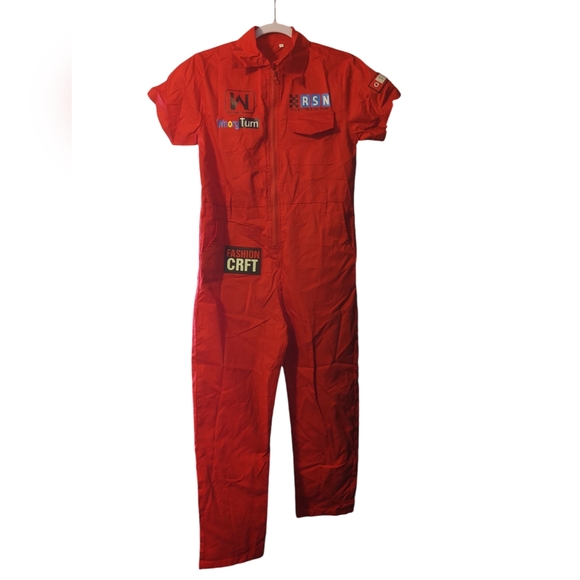 Red Street Dance Coverall Costume - Picture 1 of 9